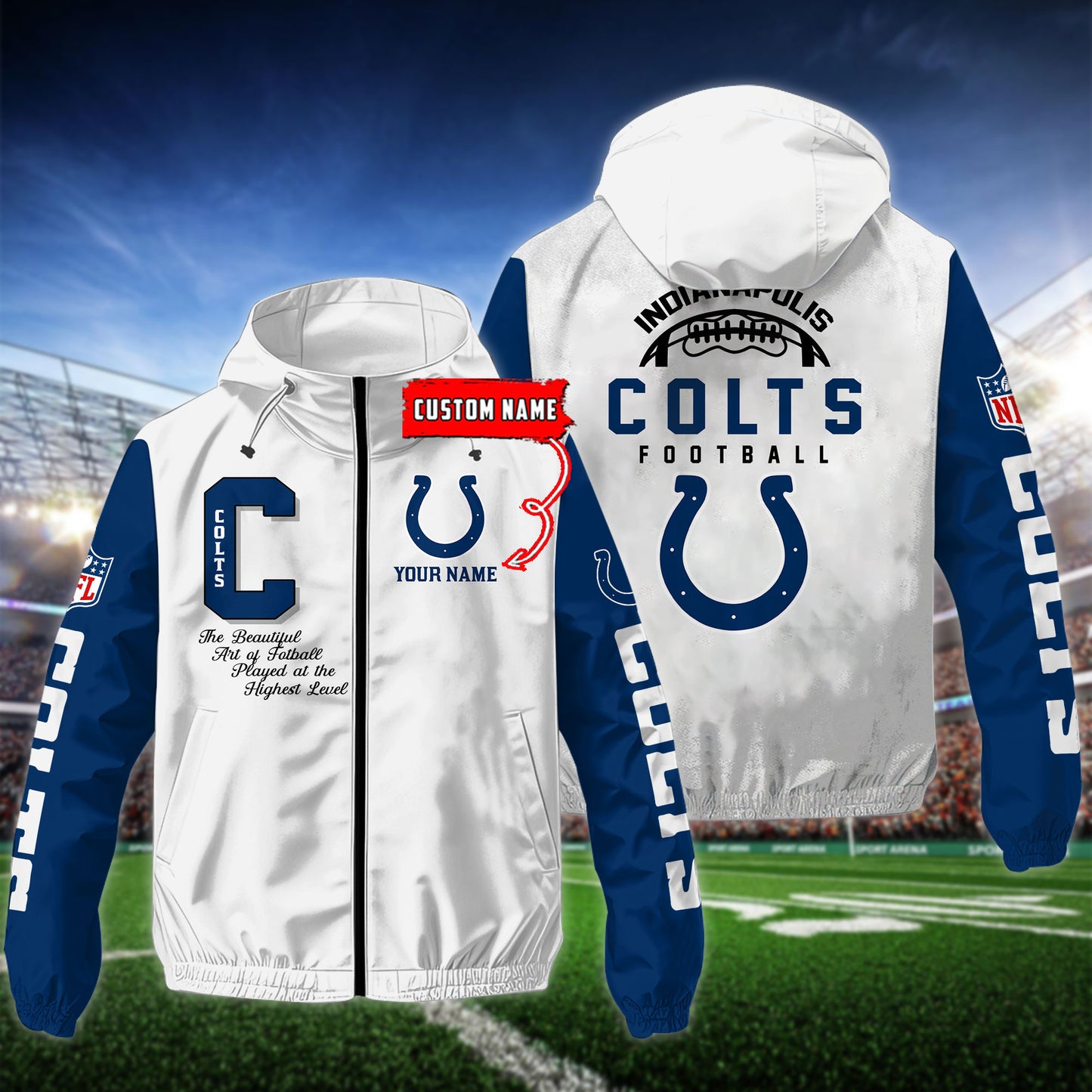 Indianapolis Colts Outdoor Jacket AZBTOJ000142