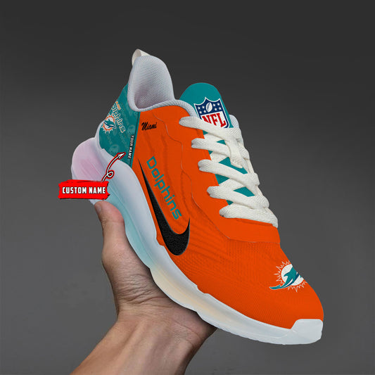 Miami Dolphins  Rainbow Cushion Running Shoes AZBTCRS00017
