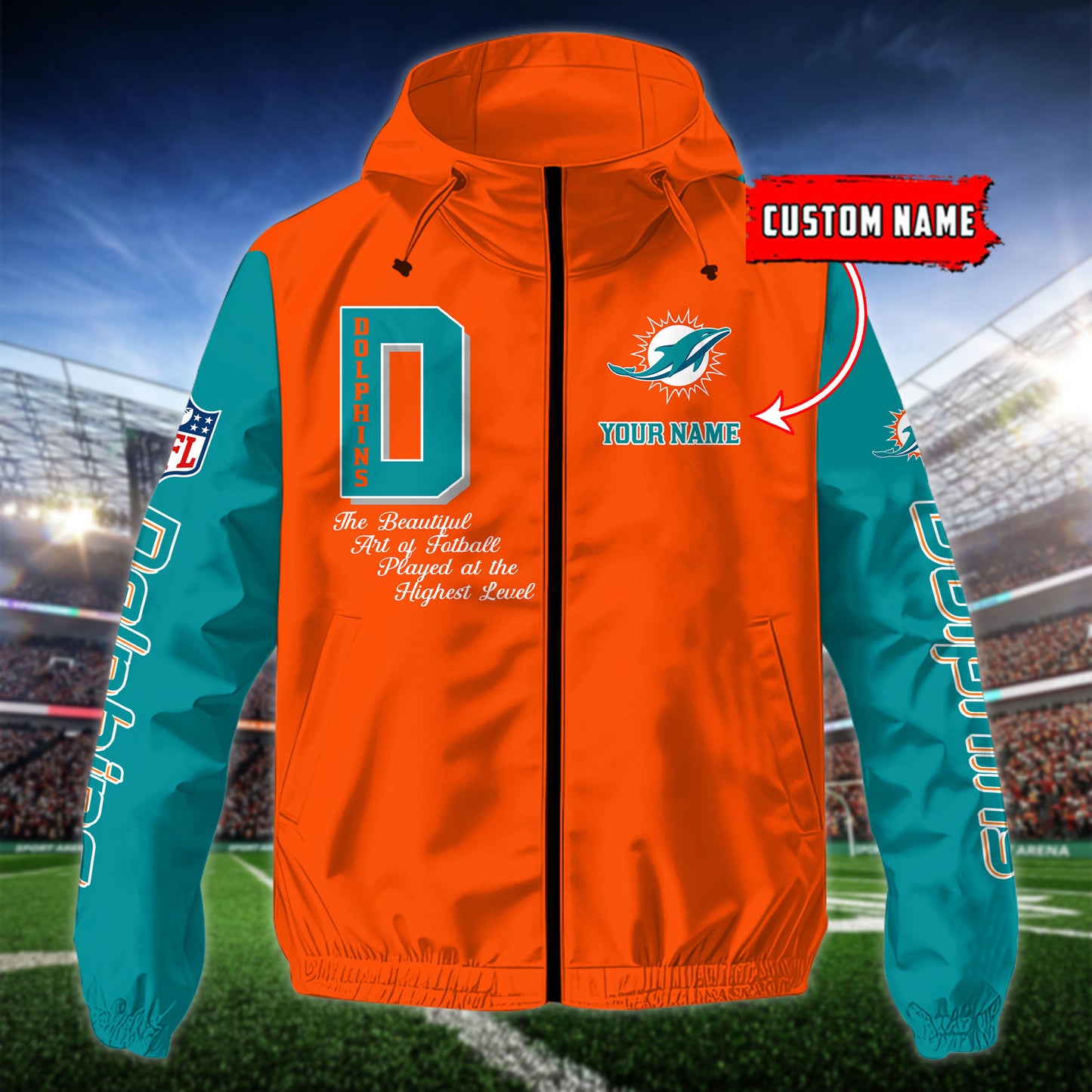 Miami Dolphins Outdoor Jacket AZBTOJ000145