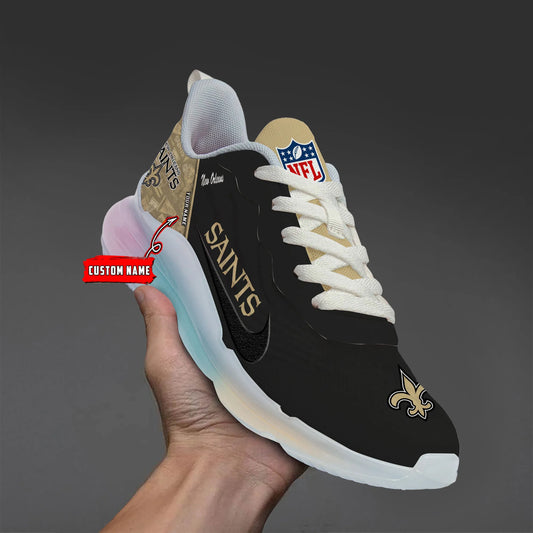 New Orleans Saints Rainbow Cushion Running Shoes AZBTCRS00020
