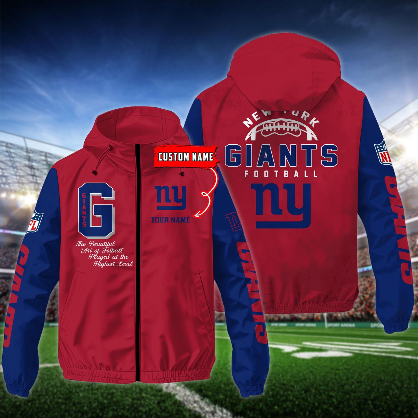 New York Giants Outdoor Jacket AZBTOJ000149