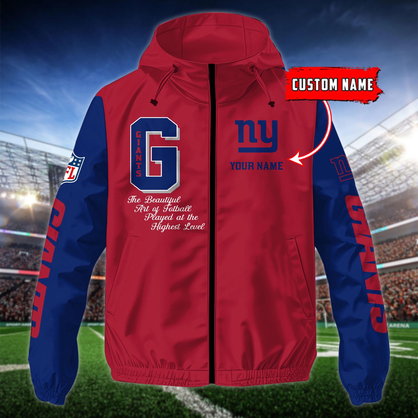 New York Giants Outdoor Jacket AZBTOJ000149