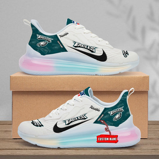 Philadelphia Eagles  Rainbow Cushion Running Shoes AZBTCRS00024