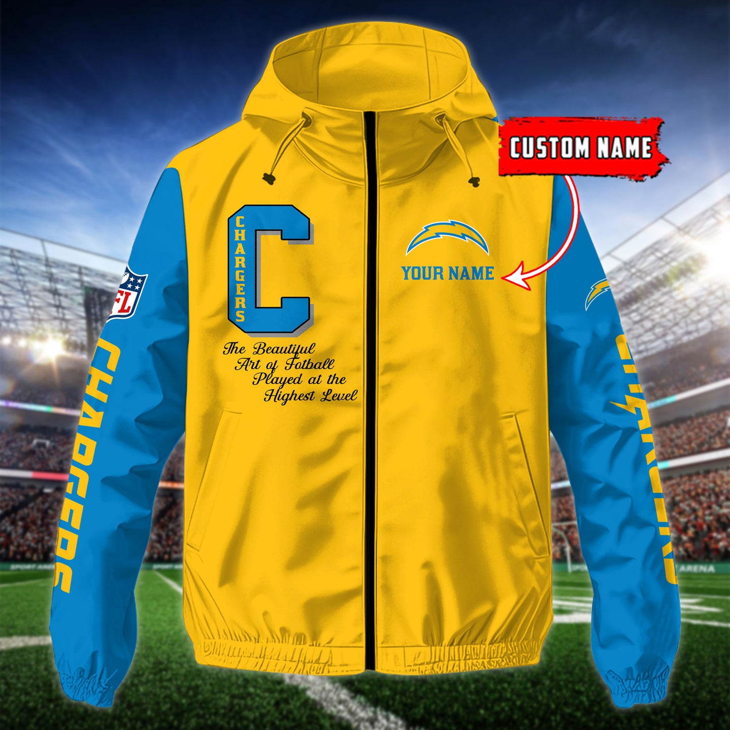 Los Angeles Chargers Outdoor Jacket AZBTOJ000155