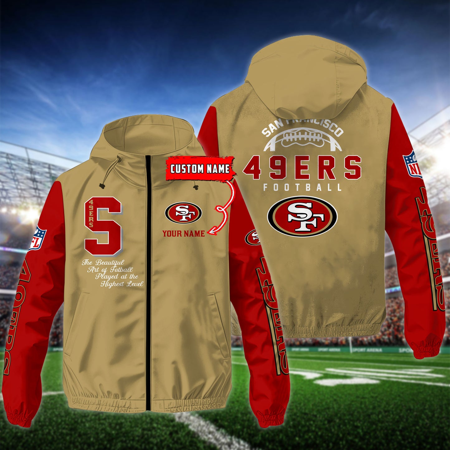 San Francisco ers Outdoor Jacket AZBTOJ000156