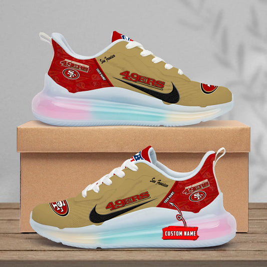 San Francisco 49ers Rainbow Cushion Running Shoes AZBTCRS00028