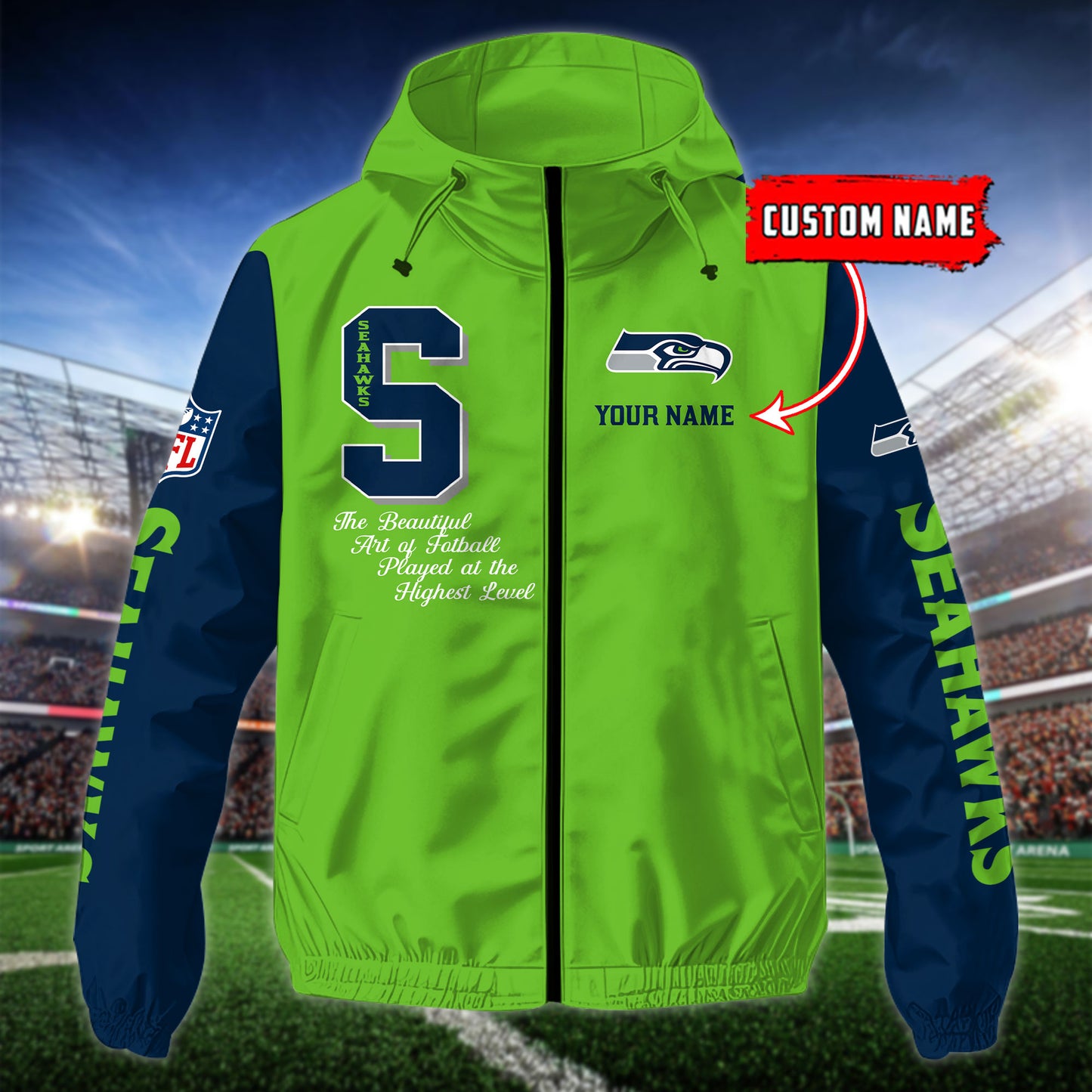 Seattle seahawks Outdoor Jacket AZBTOJ000157