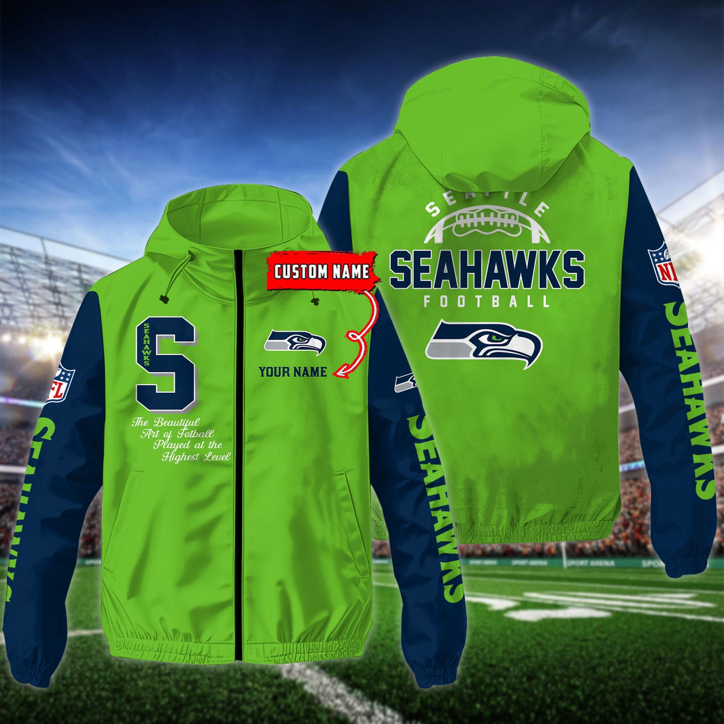 Seattle seahawks Outdoor Jacket AZBTOJ000157