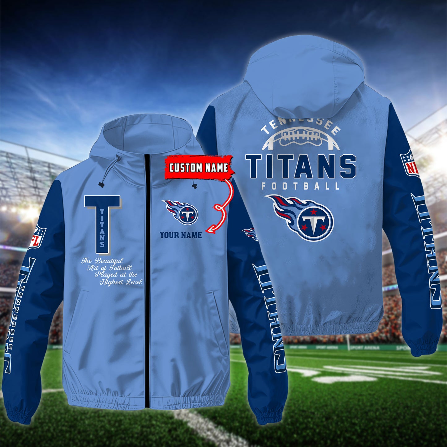 Tennessee Titans Outdoor Jacket AZBTOJ000159