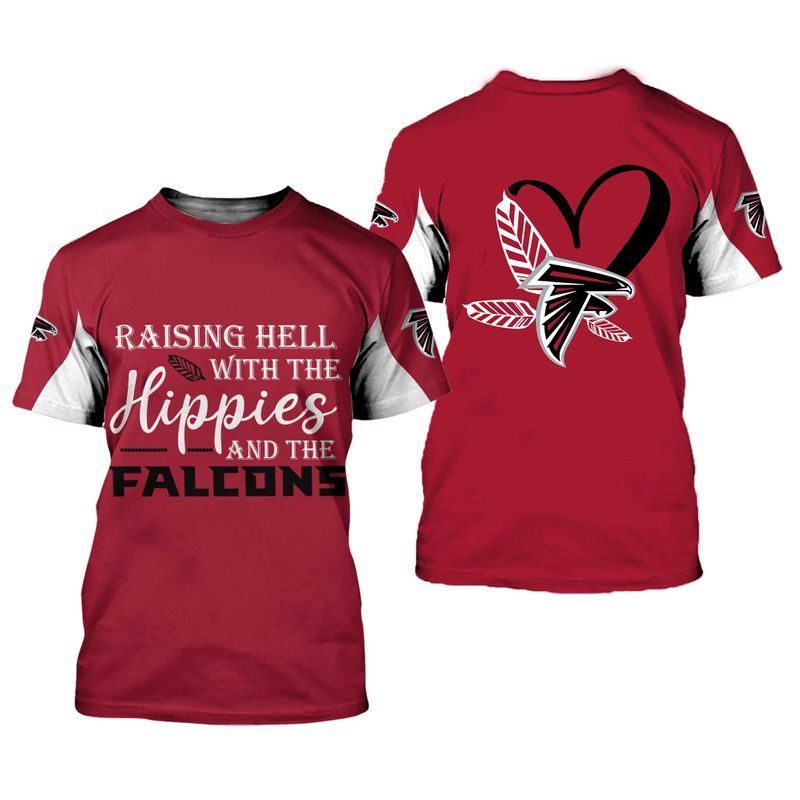 NFL Atlanta Falcons Limited Edition All Over Print Hoodie Sweatshirt Zip Hoodie T shirt  Unisex Size