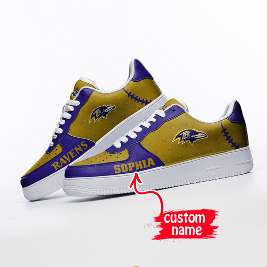 NFL Baltimore Ravens Air Force 1 Sneakers