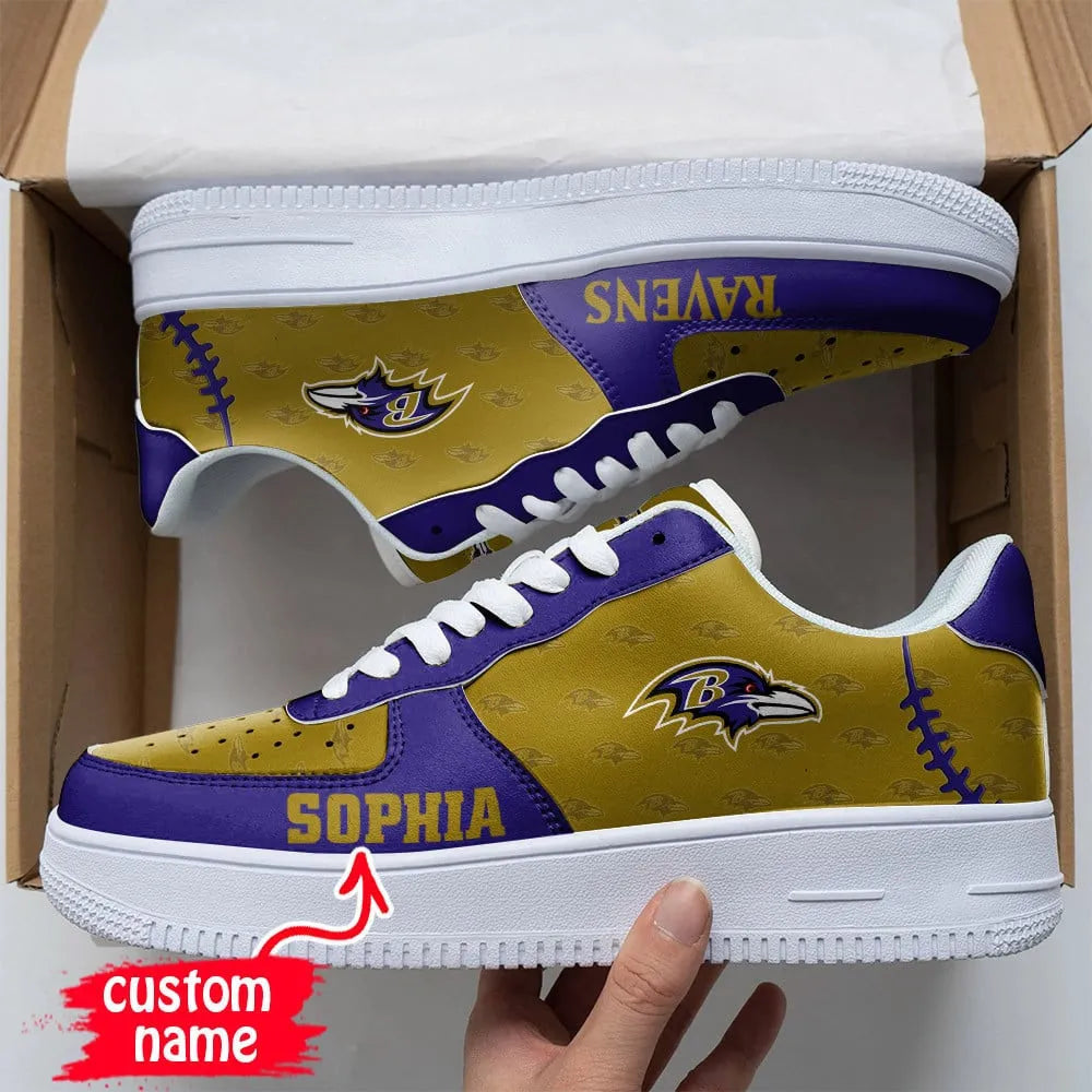NFL Baltimore Ravens Air Force 1 Sneakers