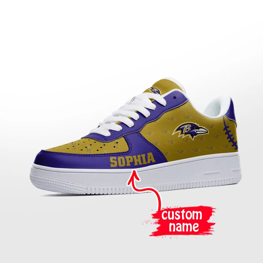 NFL Baltimore Ravens Air Force 1 Sneakers