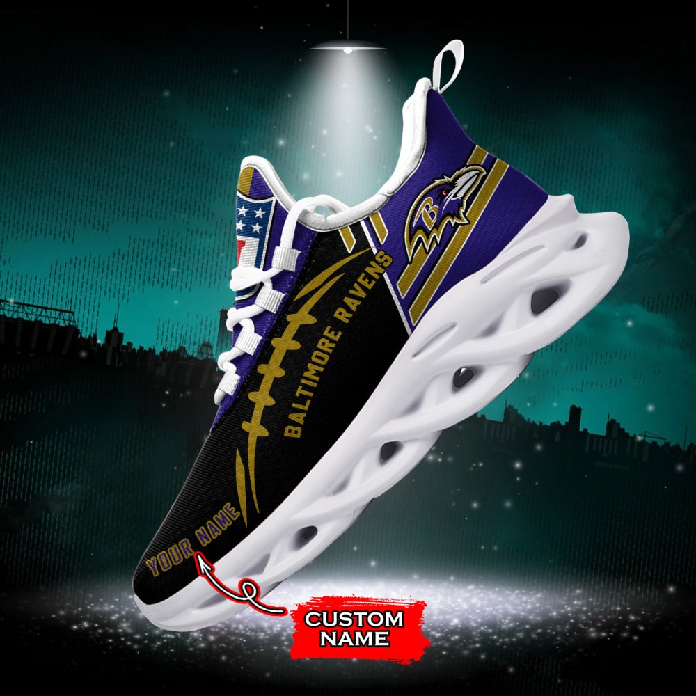 Baltimore Ravens Personalized Yezy Running Sneakers SPD721