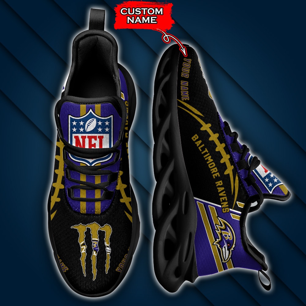 Baltimore Ravens Personalized Yezy Running Sneakers SPD721