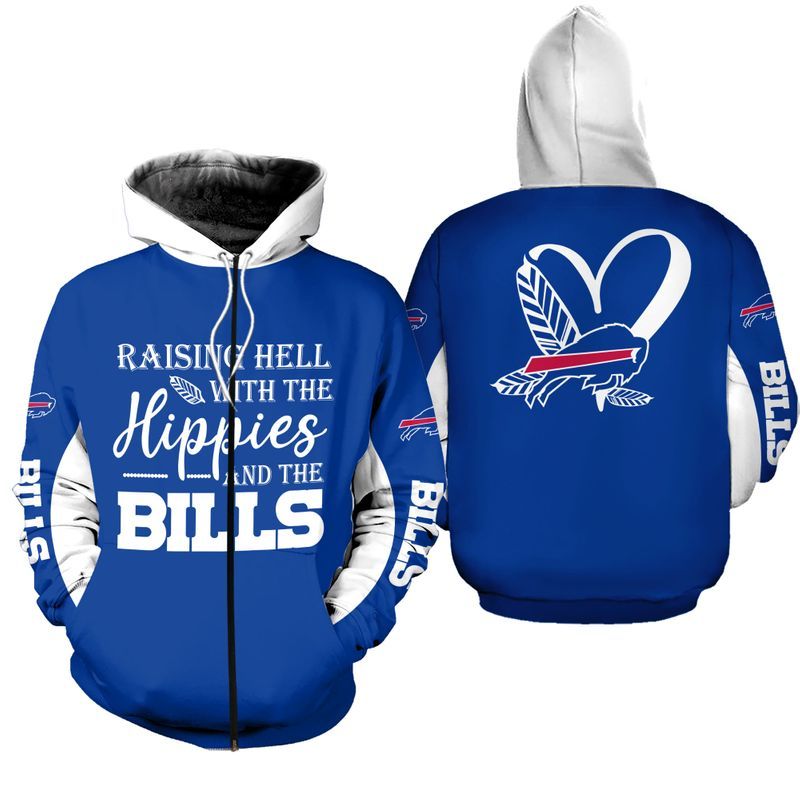 NFL Buffalo Bills Limited Edition All Over Print Hoodie Sweatshirt Zip Hoodie T shirt  Unisex