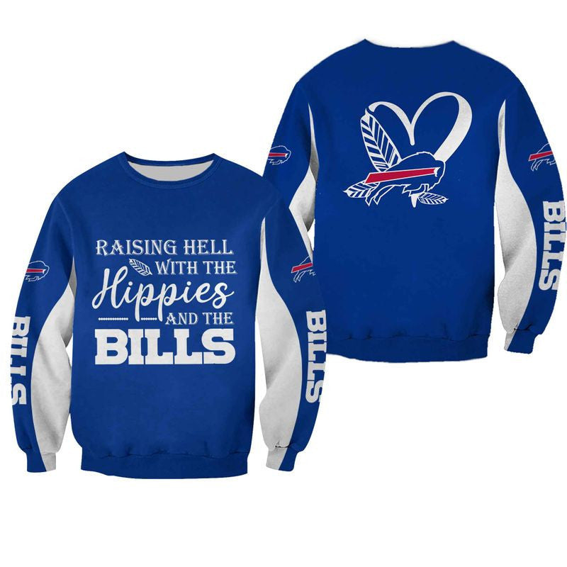NFL Buffalo Bills Limited Edition All Over Print Hoodie Sweatshirt Zip Hoodie T shirt Unisex Size NEW018013