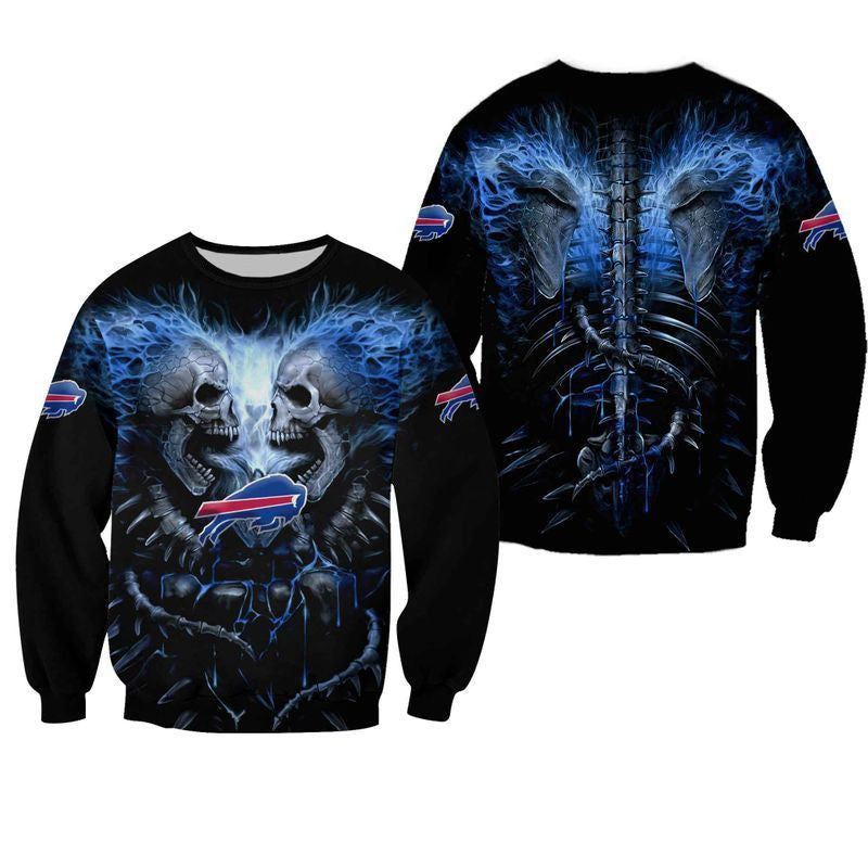 NFL Buffalo Bills Limited Edition All Over Print Sweatshirt Zip Hoodie T shirt Bomber Jacket Fleece Hoodie Size S-5XL