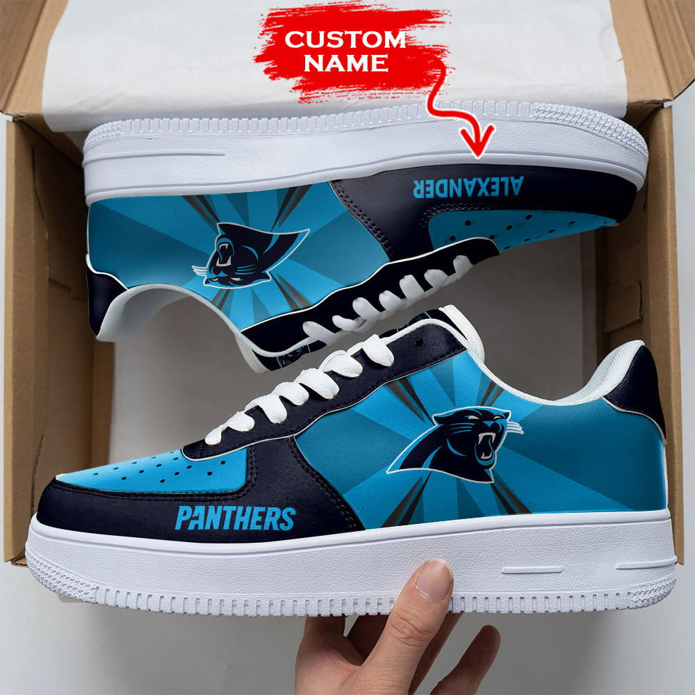 NFL Carolina Panthers Custom Air Force 1 Sneakers