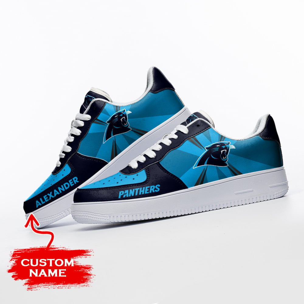 NFL Carolina Panthers Custom Air Force 1 Sneakers