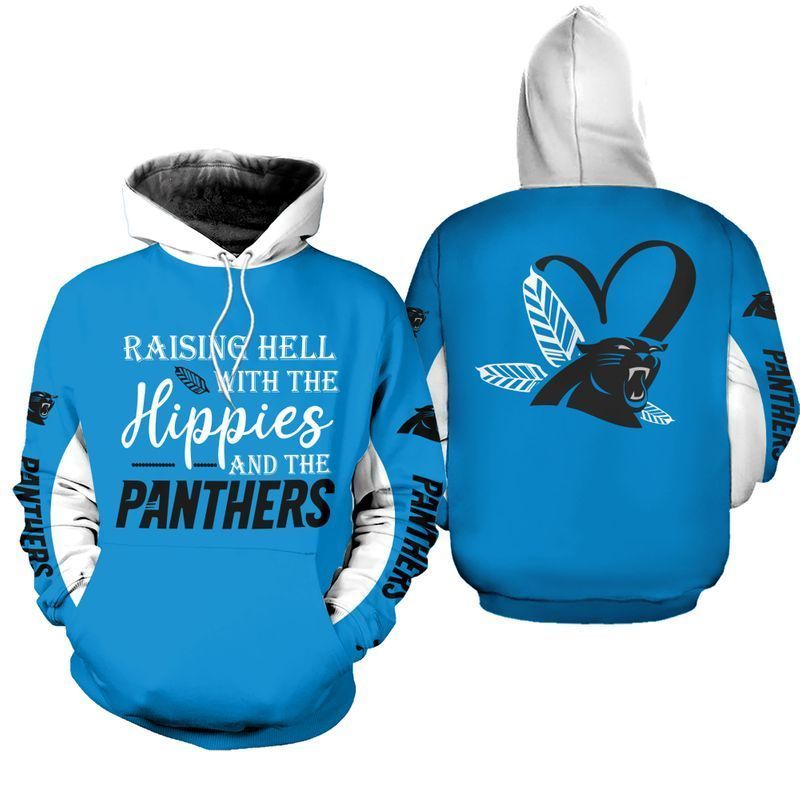 NFL Carolina Panthers Limited Edition All Over Print Hoodie Sweatshirt Zip Hoodie T shirt  Unisex Size