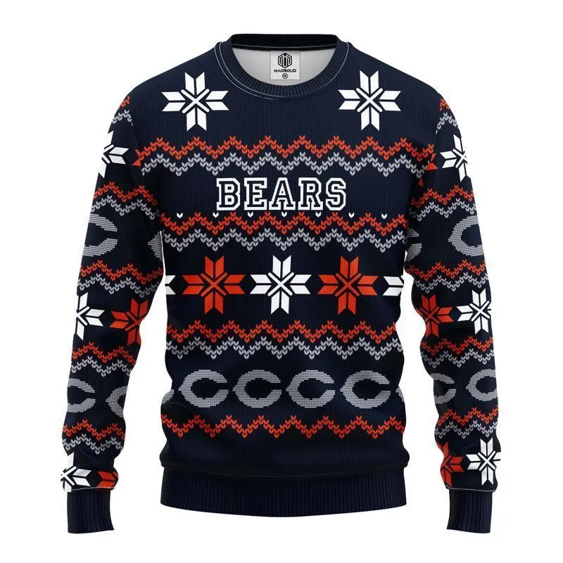 NFL Chicago Bears Limited Edition All Over Print Christmas Ugly Sweater Sweatshirt