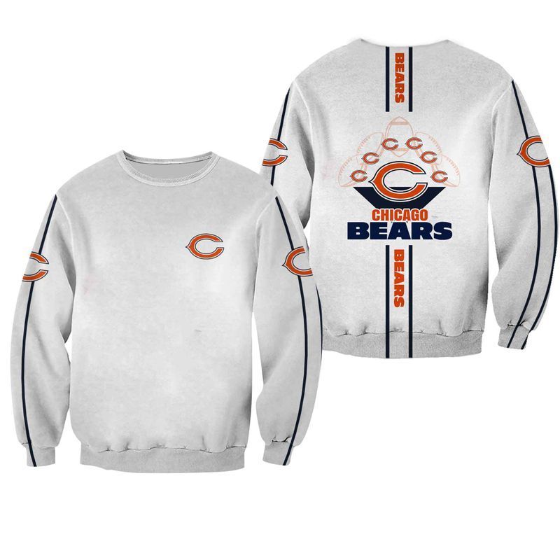 NFL Chicago Bears Limited Edition All Over Print Hoodie Sweatshirt Zip Hoodie T shirt 646