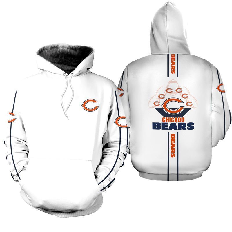 NFL Chicago Bears Limited Edition All Over Print Hoodie Sweatshirt Zip Hoodie T shirt 646