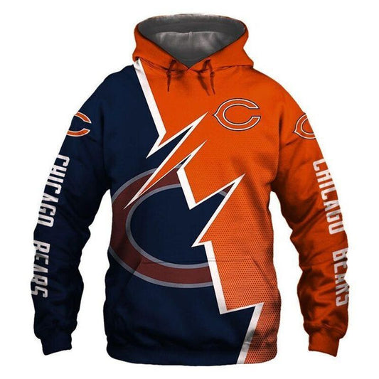 NFL Chicago Bears Limited Edition All Over Print Hoodie Sweatshirt Zip Hoodie T shirt S655