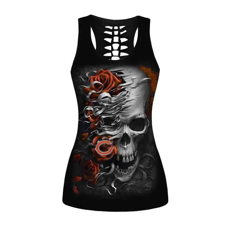 NFL Chicago Bears Limited Edition Women’s All Over Printed Tank Top Legging