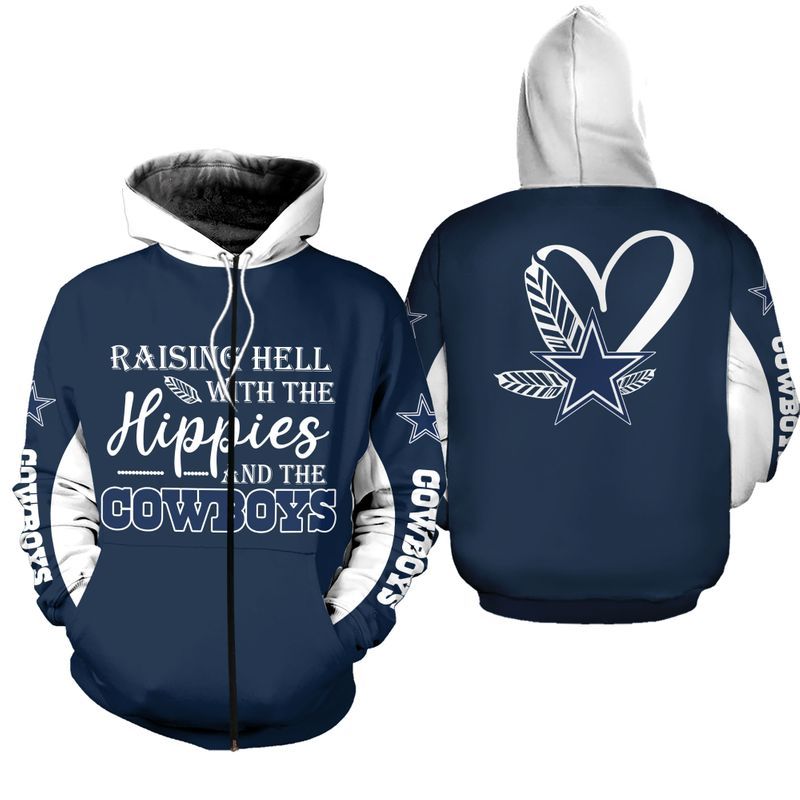 NFL Dallas Cowboys  Limited Edition All Over Print Hoodie Sweatshirt Zip Hoodie T shirt  Unisex