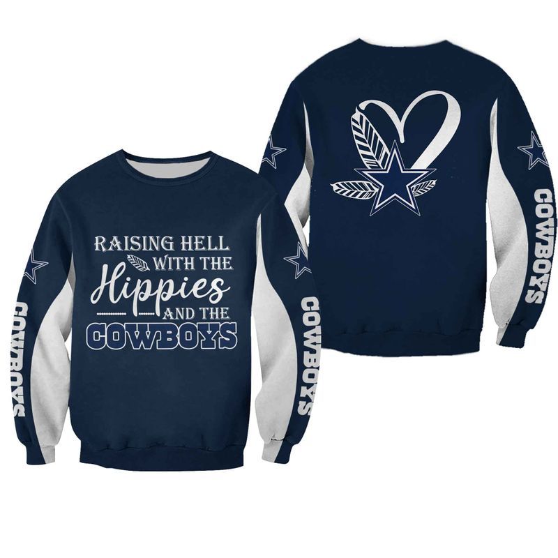 NFL Dallas Cowboys  Limited Edition All Over Print Hoodie Sweatshirt Zip Hoodie T shirt  Unisex