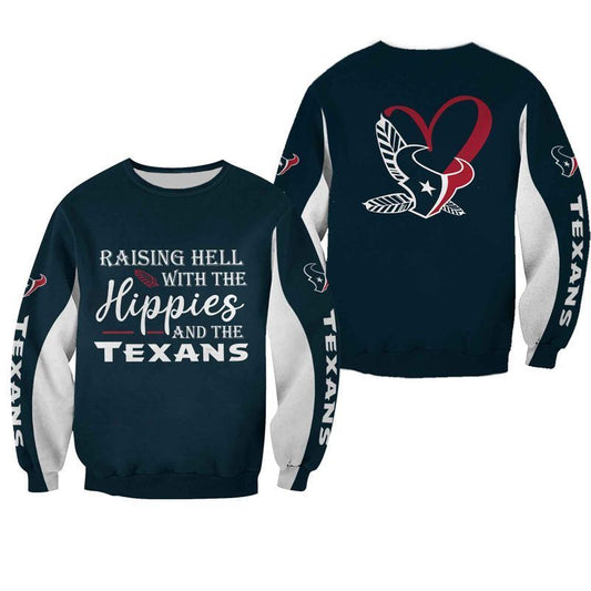 NFL Houston Texans Limited Edition All Over Print Hoodie Sweatshirt Zip Hoodie T shirt  Unisex
