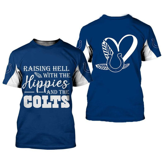 NFL Indianapolis Colts Limited Edition All Over Print Hoodie Sweatshirt Zip Hoodie T shirt  Unisex