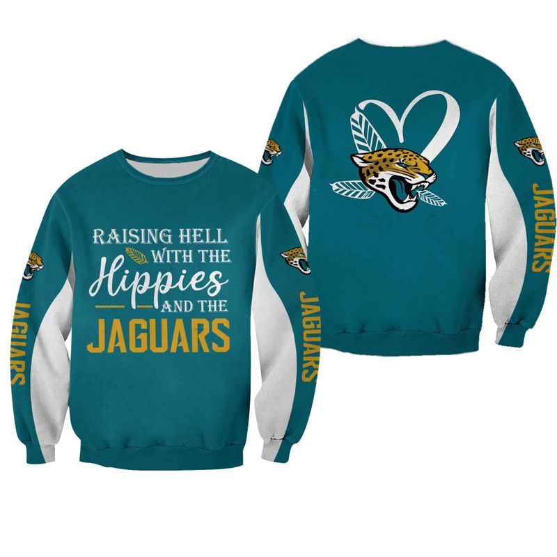 NFL Jacksonville Jaguars Limited Edition All Over Print Hoodie Sweatshirt Zip Hoodie T shirt  Unisex