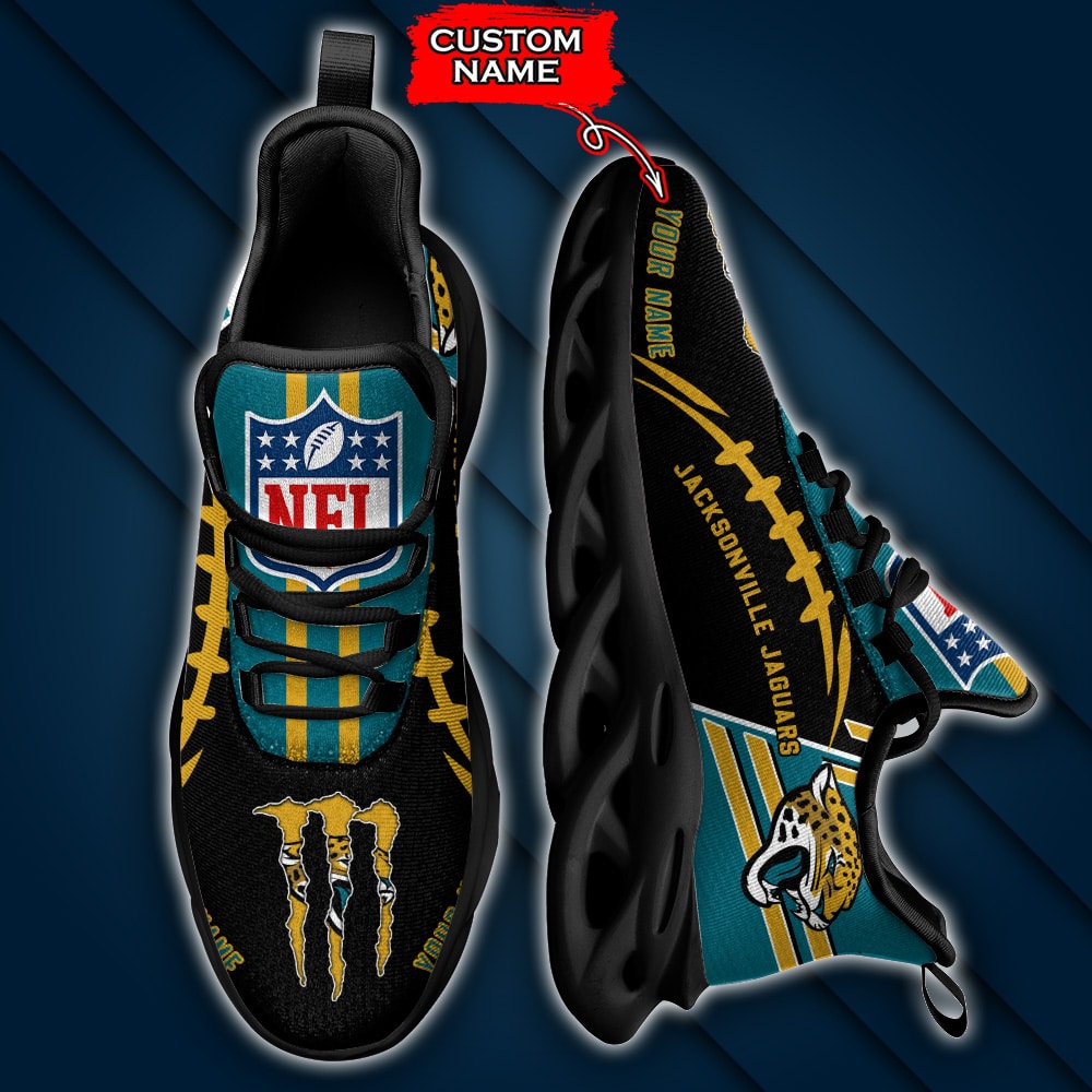 Jacksonville Jaguars Personalized Yezy Running Sneakers SPD733