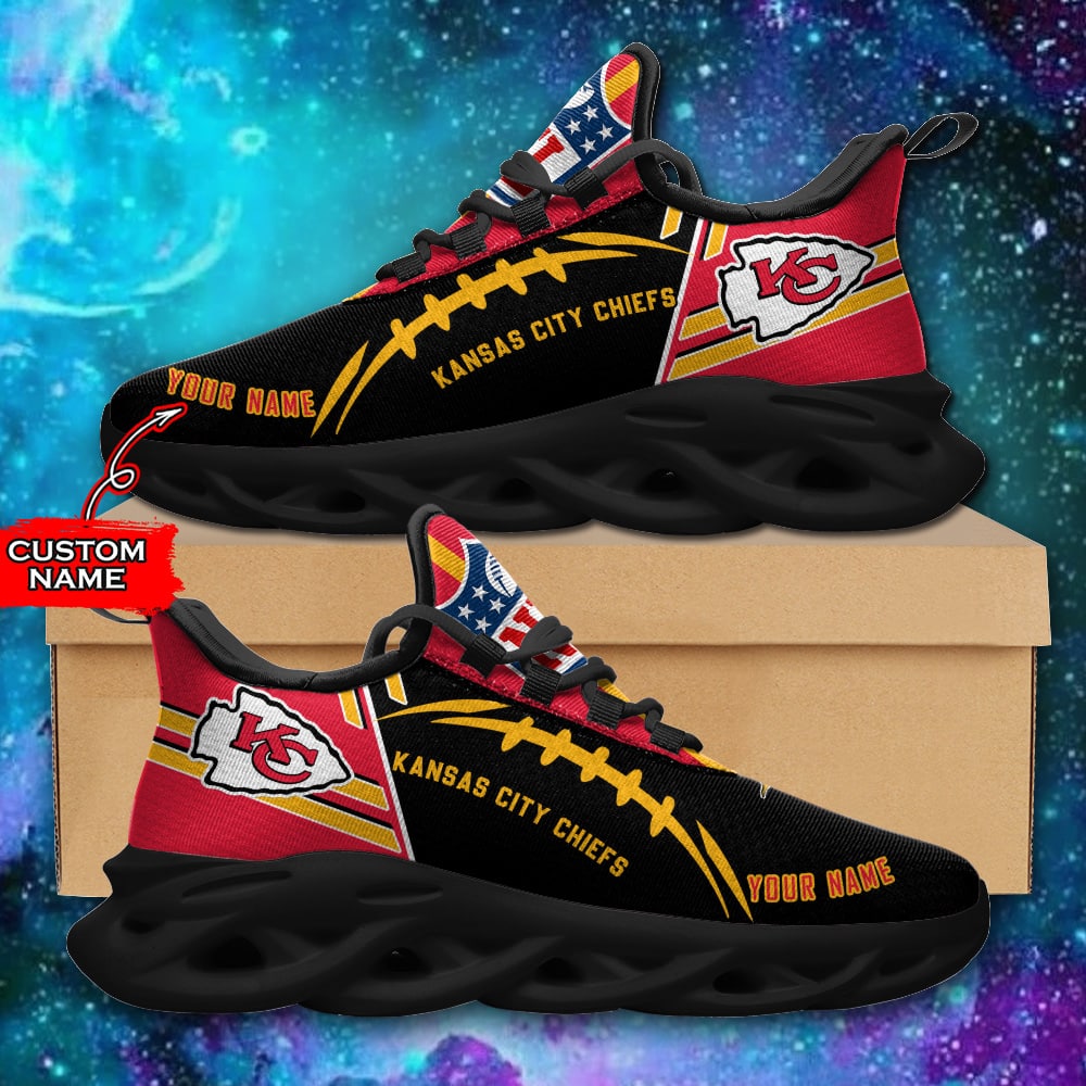 Kansas City Chiefs Personalized Yezy Running Sneakers SPD734