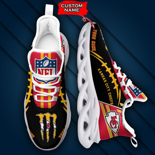 Kansas City Chiefs Personalized Yezy Running Sneakers SPD734