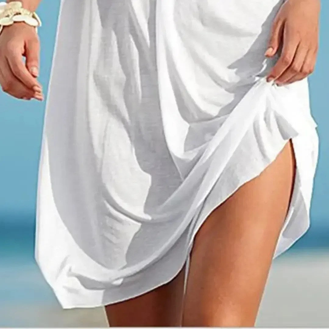 NFL Kansas City Chiefs Print Casual Sleeveless Cover Up Beach Dress 41