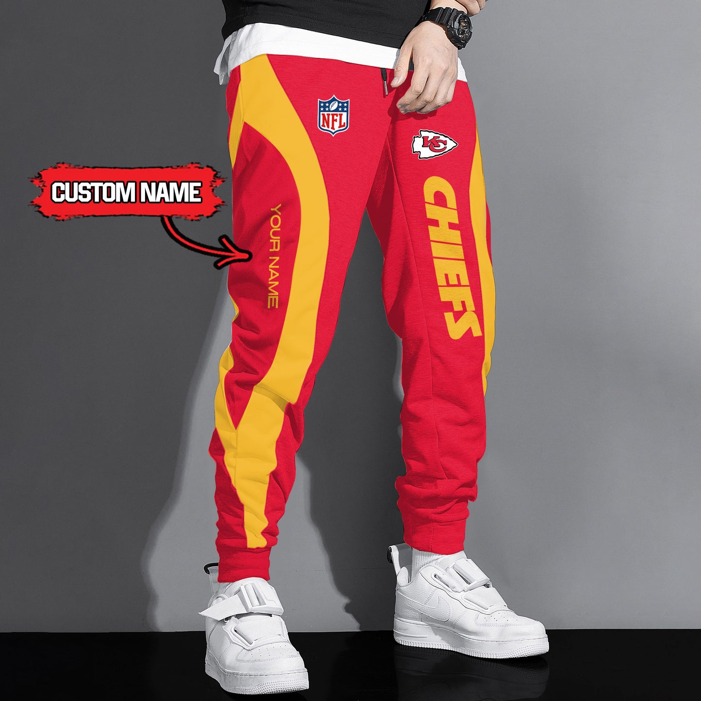 Kansas City Chiefs Drawstring Joggers AZBTJG000008