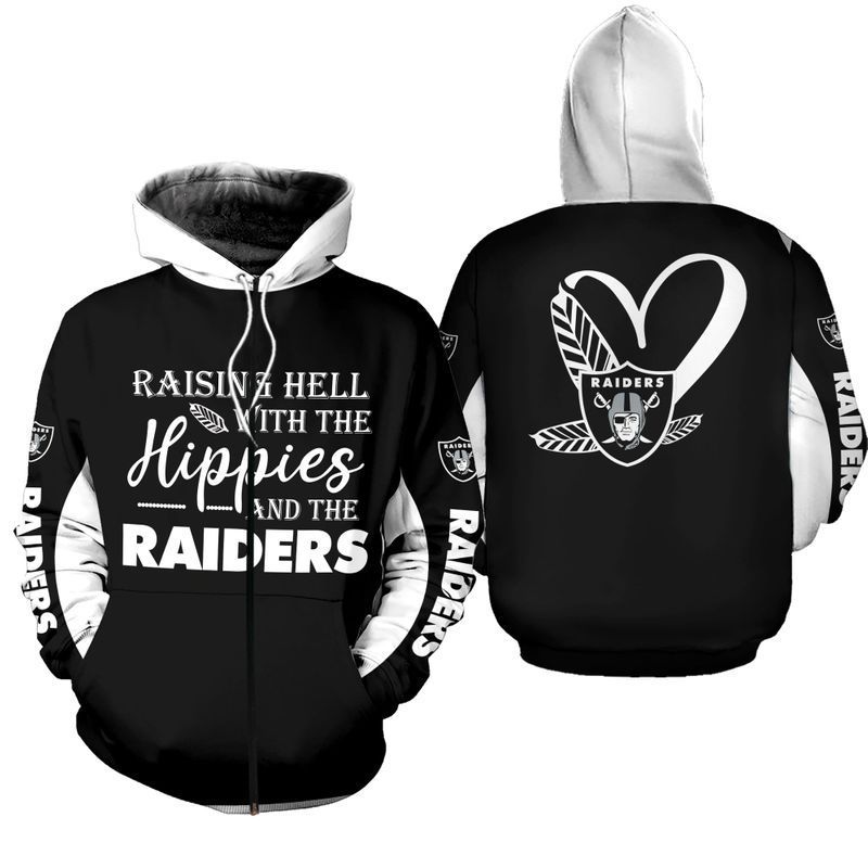 NFL Las Vegas Raiders Limited Edition All Over Print Hoodie Sweatshirt Zip Hoodie T shirt  Unisex