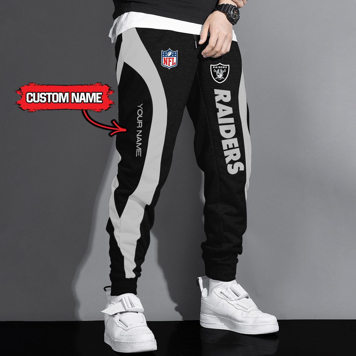 Las Vegas Raiders Drawstring Joggers AZBTJG000015