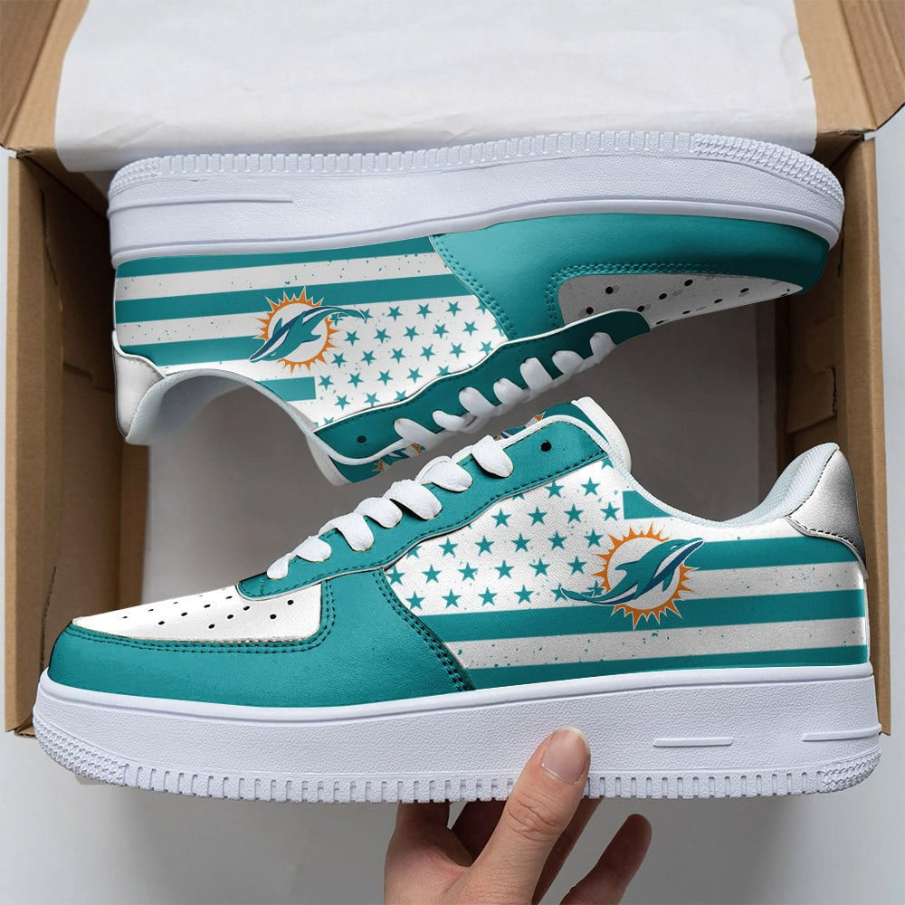 NFL Miami Dolphins Air Force 1 Sneakers