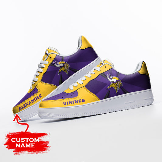 NFL Minnesota Vikings Custom Air Force 1 Sneakers
