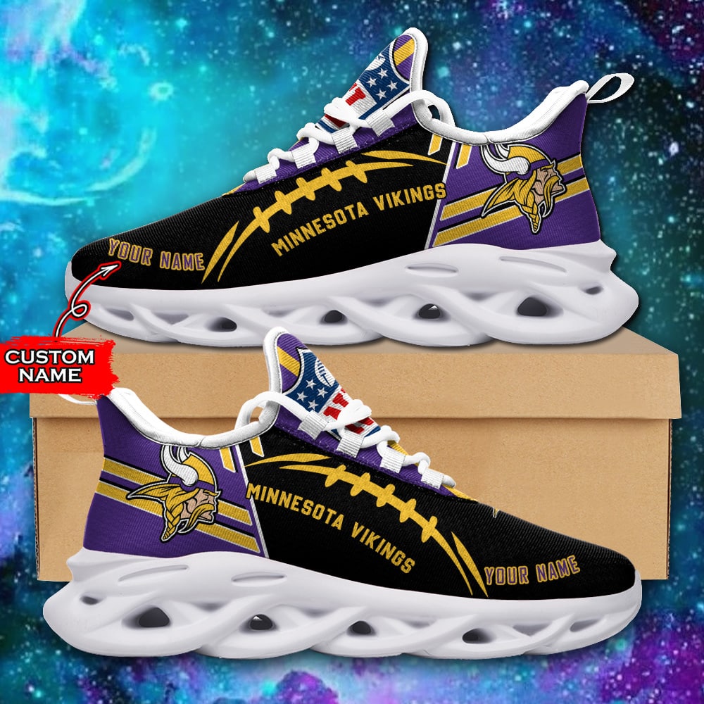 Minnesota Vikings Personalized Yezy Running Sneakers SPD739