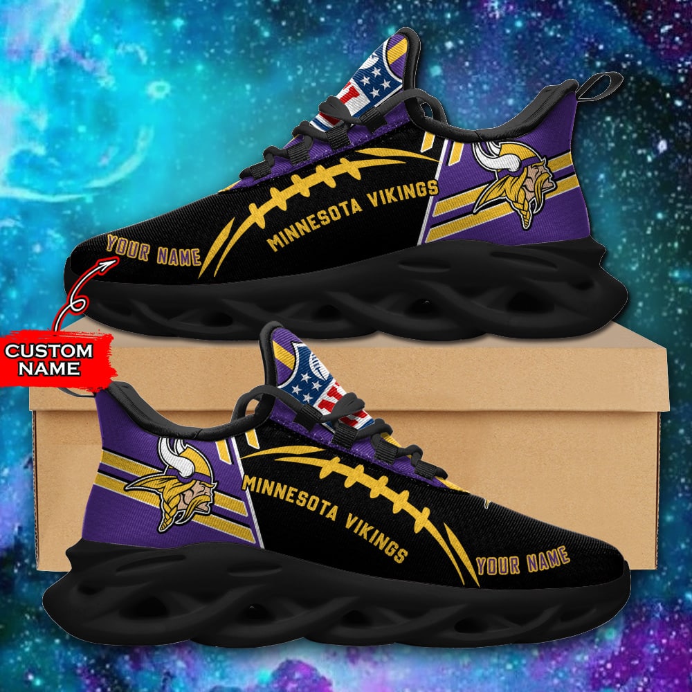 Minnesota Vikings Personalized Yezy Running Sneakers SPD739