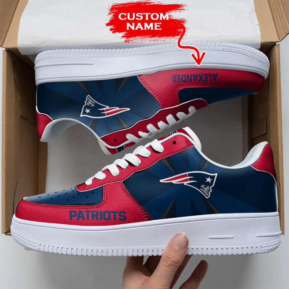 NFL New England Patriots Custom Air Force 1 Sneakers