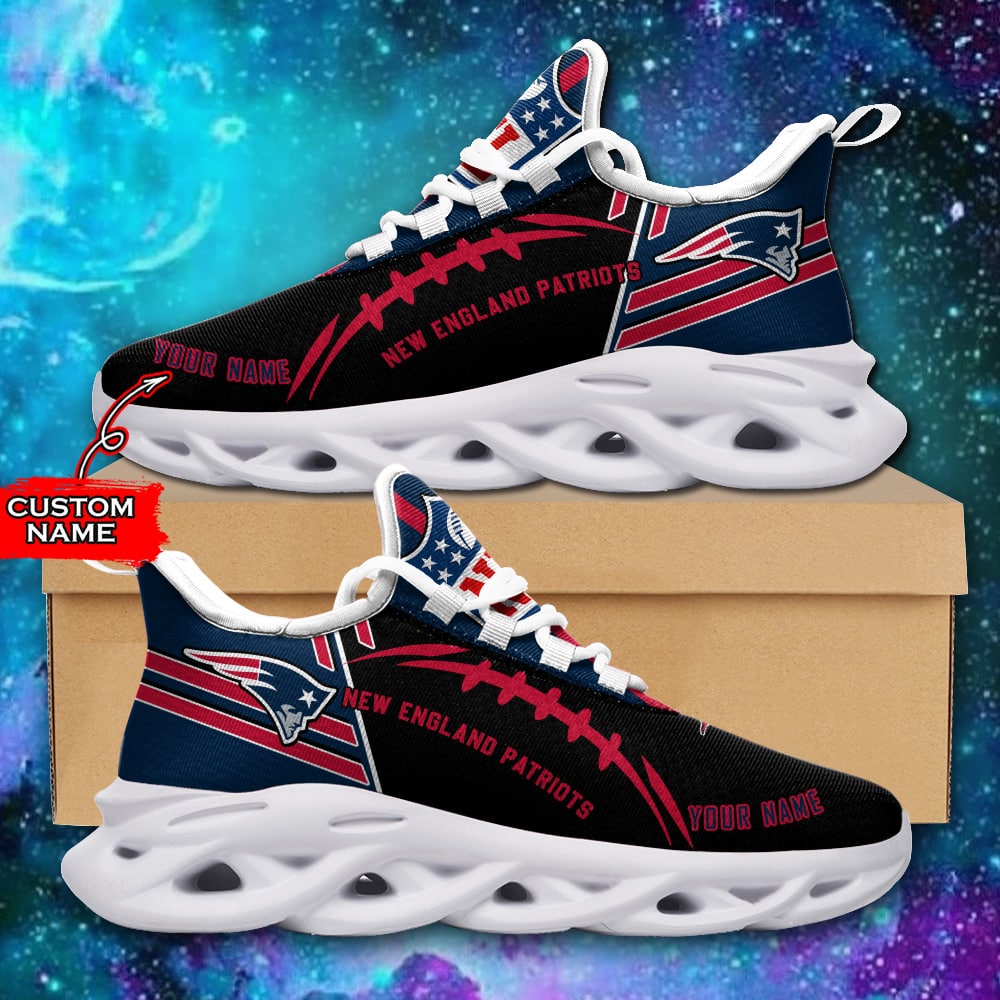 New England Patriots Personalized Yezy Running Sneakers SPD740