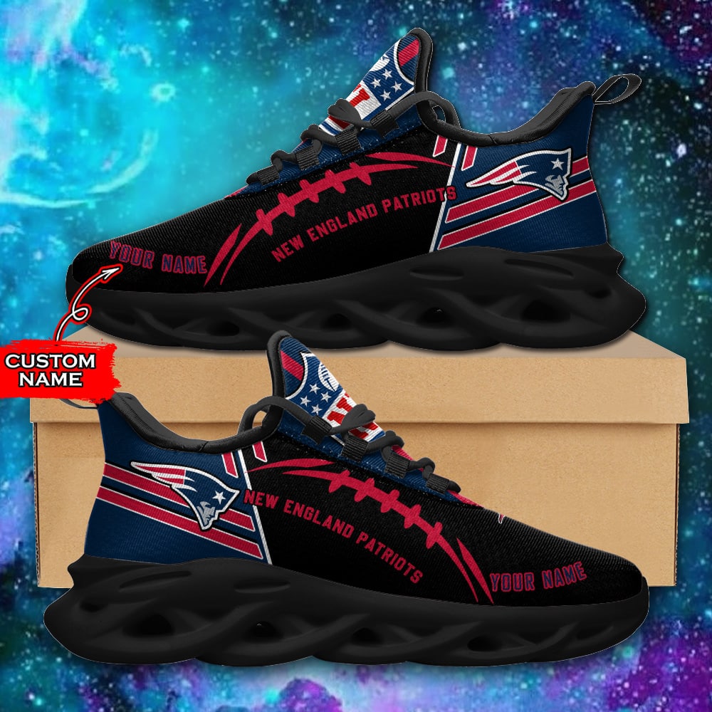New England Patriots Personalized Yezy Running Sneakers SPD740