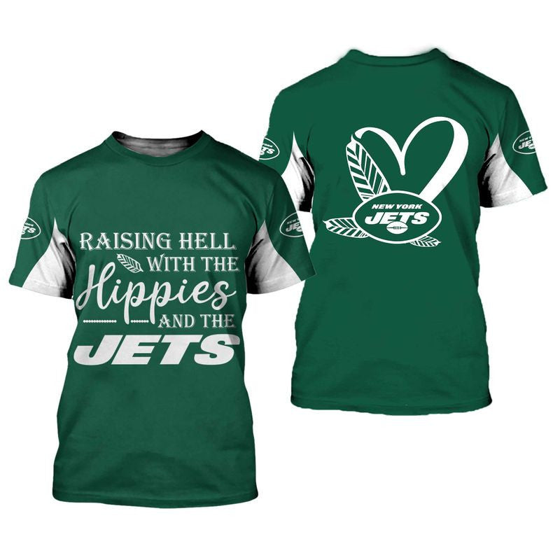 NFL New York Jets Limited Edition All Over Print Hoodie Sweatshirt Zip Hoodie T shirt Unisex Size NEW018011